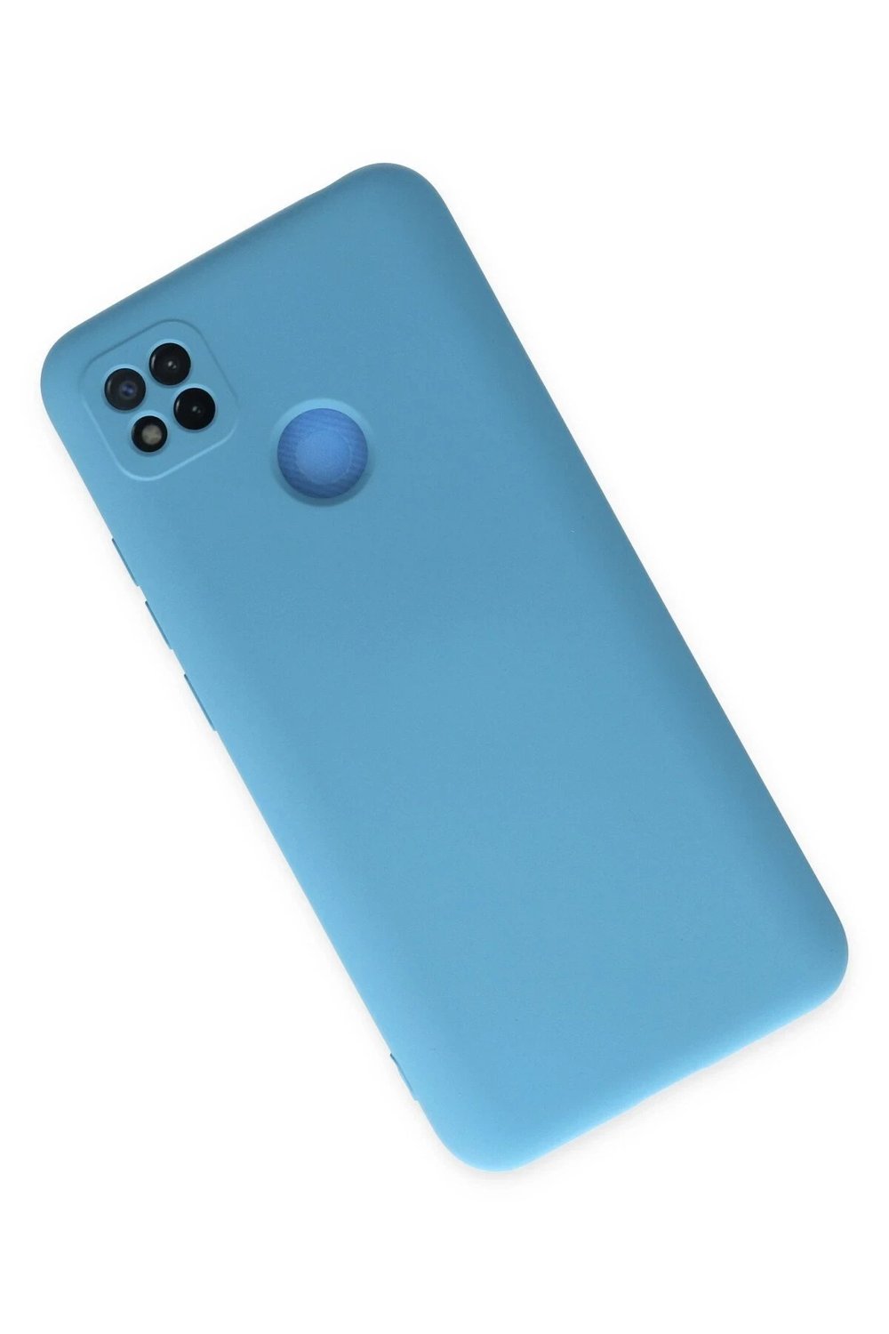 Mey İthalat®   Redmi 9C Kılıf Nano içi Kadife Silikon - Mavi