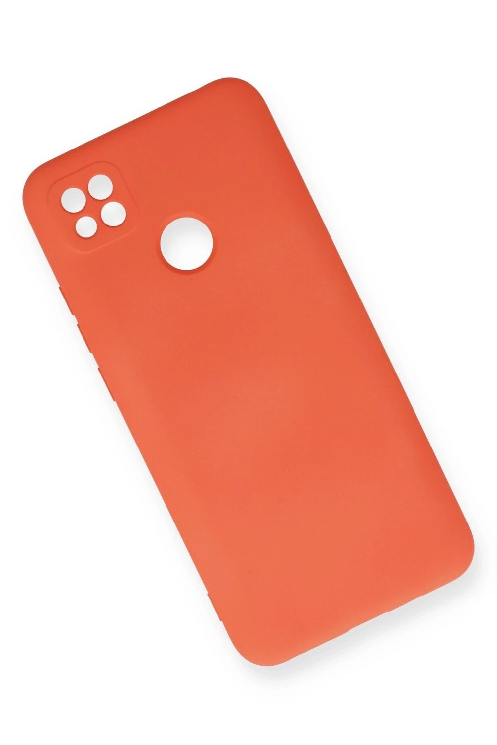 Mey İthalat®   Redmi 9C Kılıf Nano içi Kadife Silikon - Turuncu