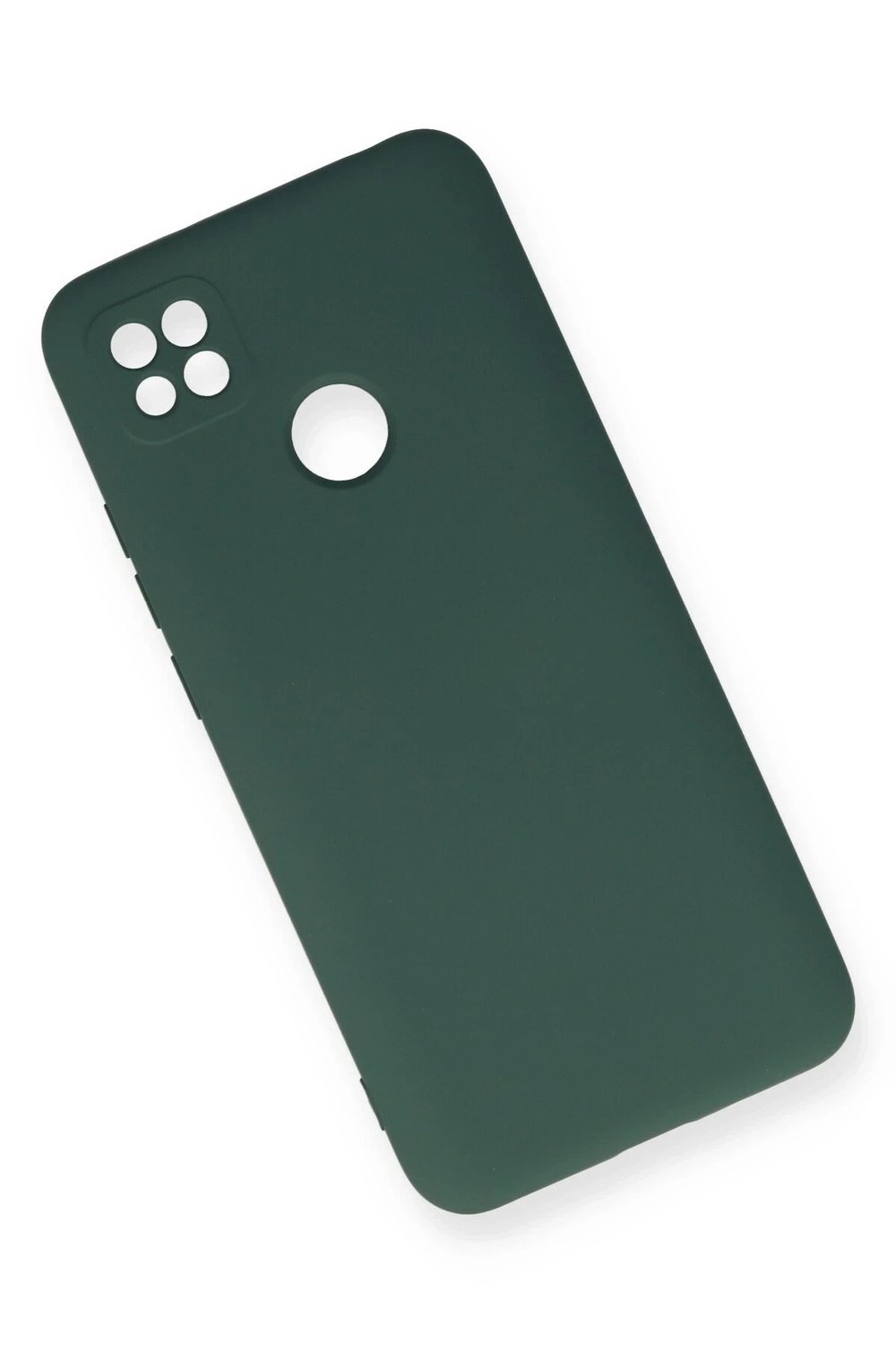 Mey İthalat®   Redmi 9C Kılıf Nano içi Kadife Silikon - Koyu Yeşil