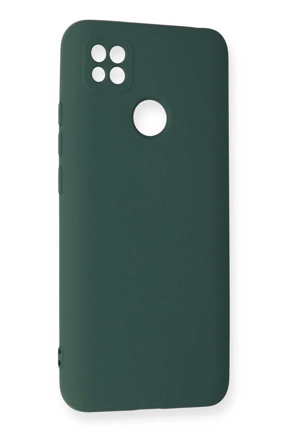 Mey İthalat®   Redmi 9C Kılıf Nano içi Kadife Silikon - Koyu Yeşil