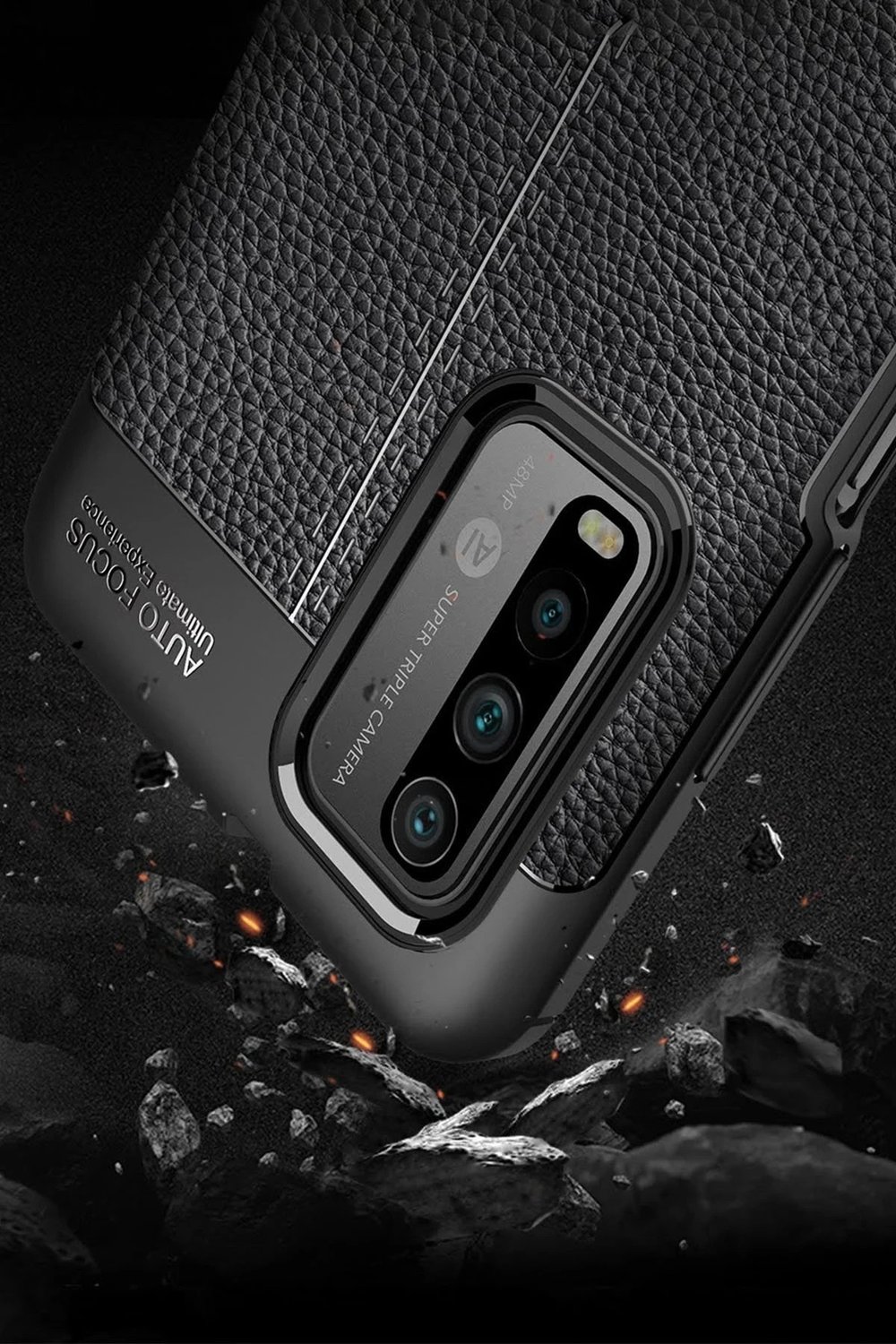 Mey İthalat®   Redmi 9T Kılıf Auto Focus Kapak - Kırmızı
