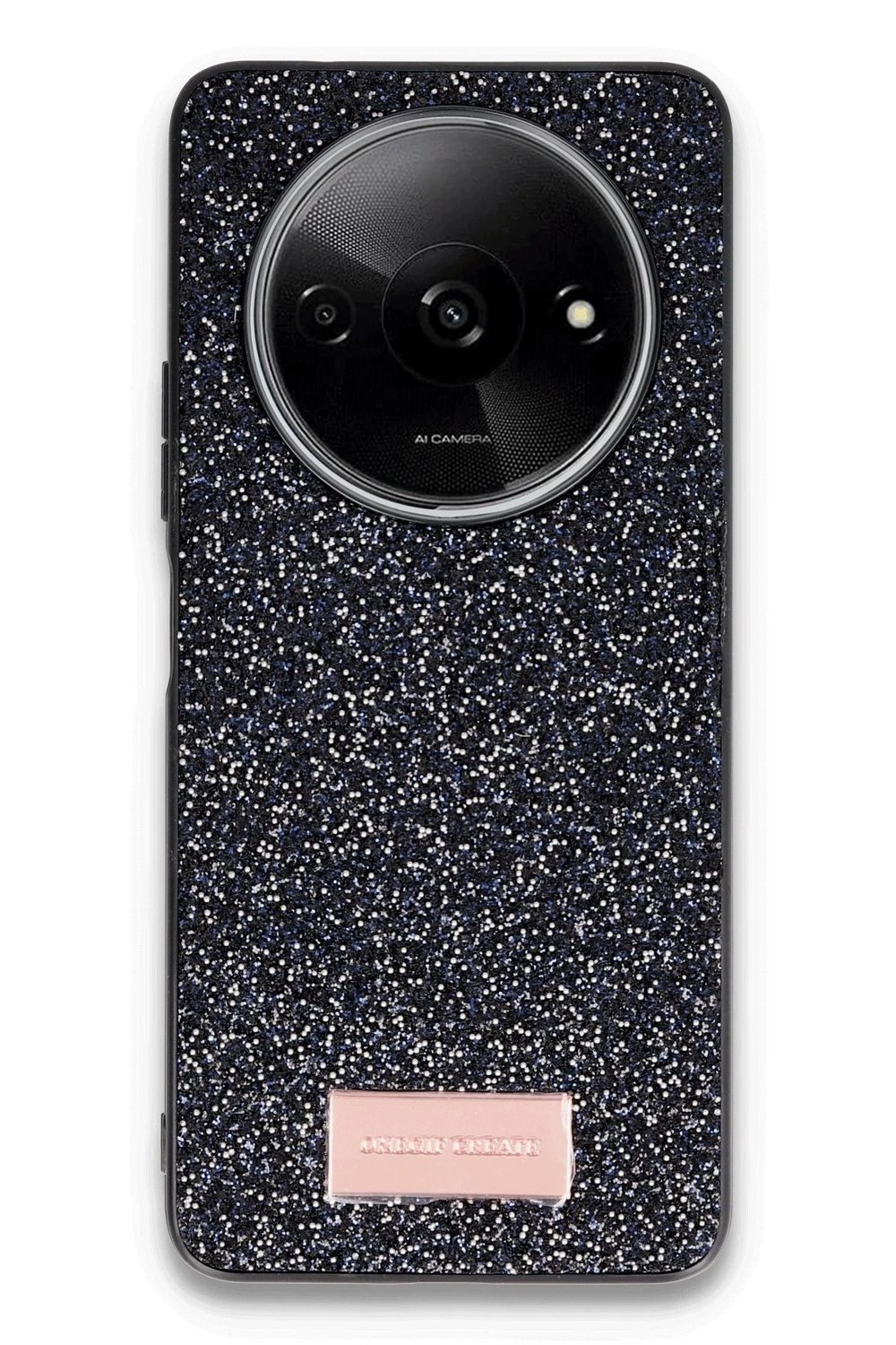 Mey İthalat®   Redmi A3 4G Bright Simli Kapak - Siyah