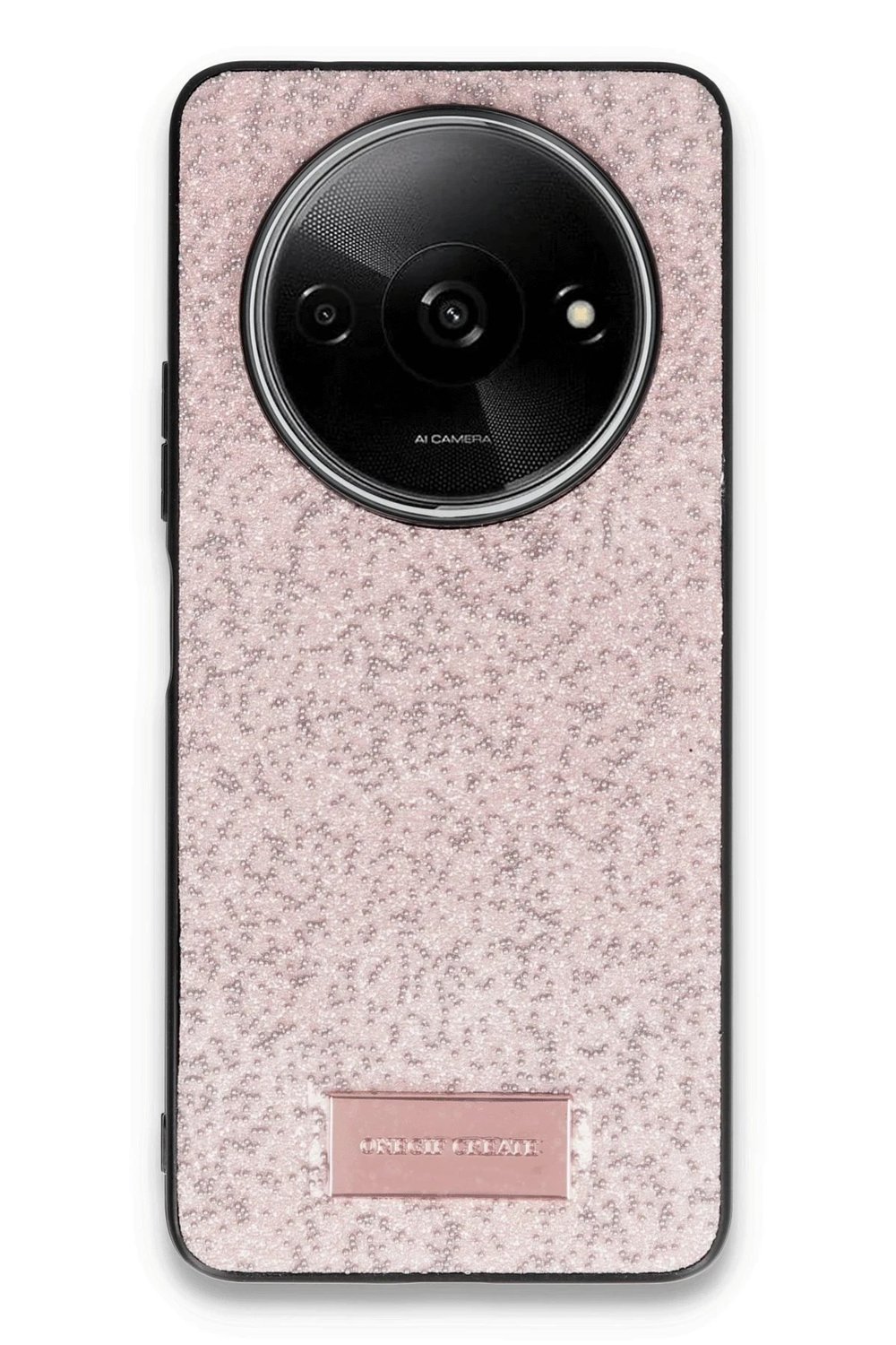Mey İthalat®   Redmi A3 4G Bright Simli Kapak - Pembe