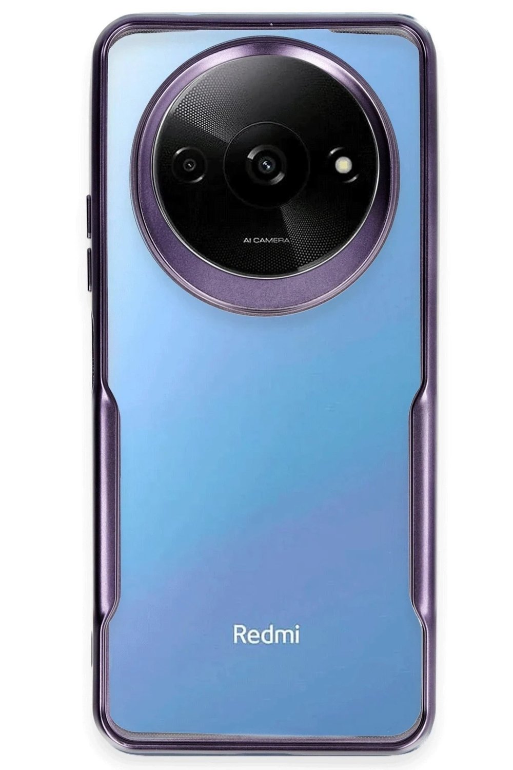 Mey İthalat®   Redmi A3 4G Kılıf Boyi Silikon Kapak - Derin Mor