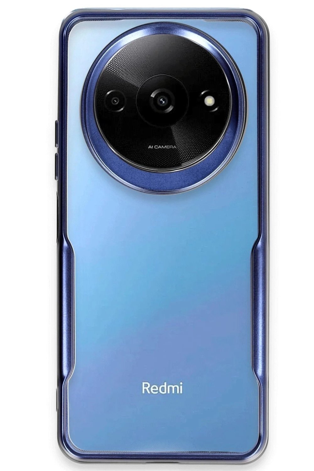 Mey İthalat®   Redmi A3 4G Kılıf Boyi Silikon Kapak - Lacivert