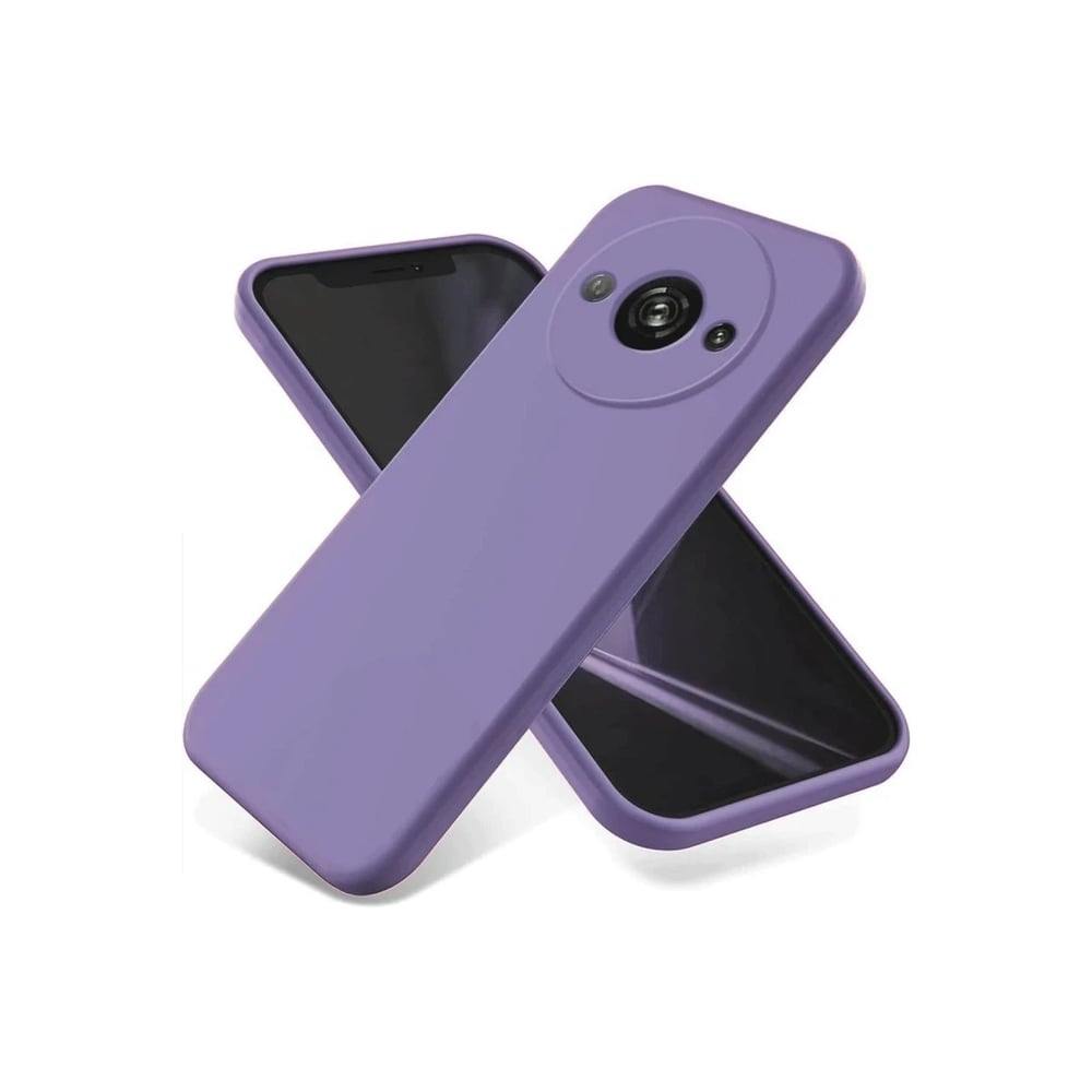 Mey İthalat®   Redmi A3 4G Kılıf First Silikon - Lila
