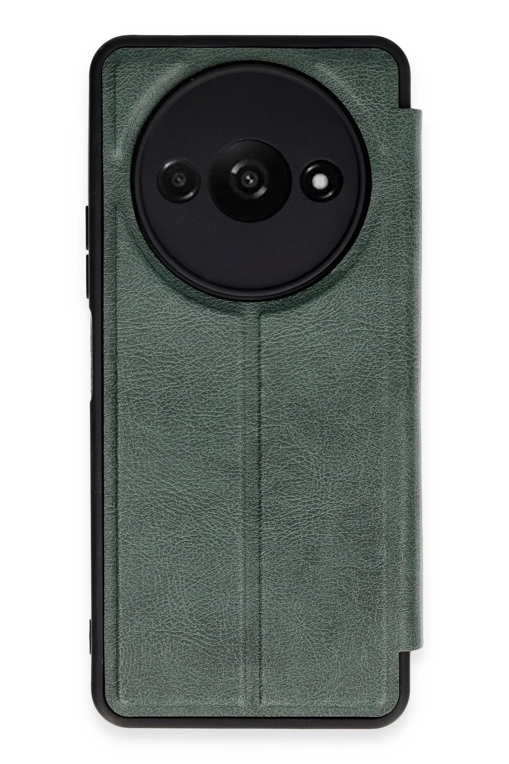 Mey İthalat®   Redmi A3 4G Kılıf Flip Cover - Koyu Yeşil