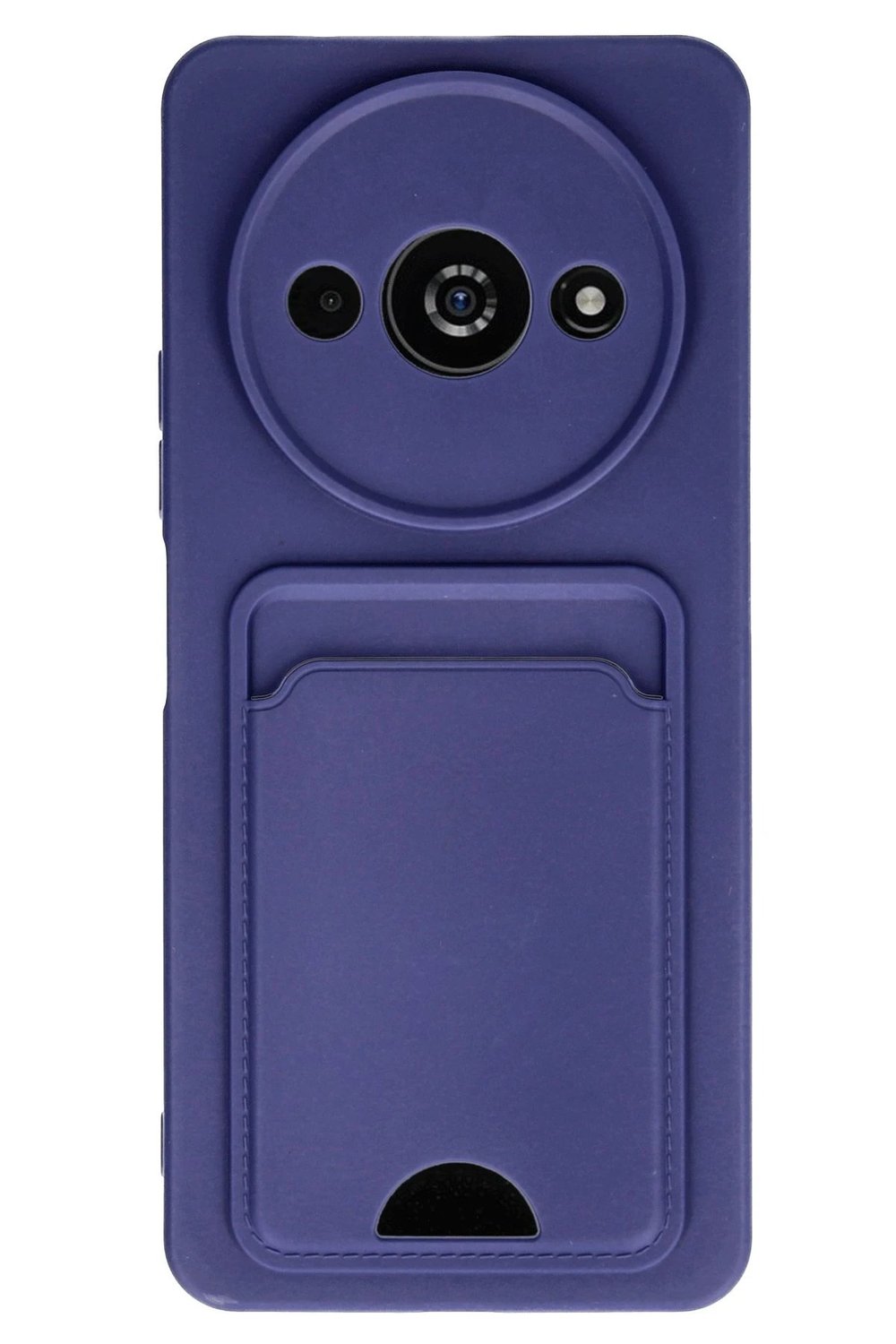 Mey İthalat®   Redmi A3 4G Kılıf Kelvin Kartvizitli Silikon - Lacivert