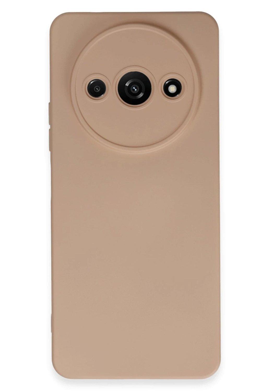 Mey İthalat®   Redmi A3 4G Kılıf Nano içi Kadife Silikon - Pudra