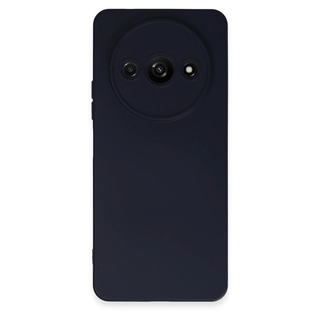 Mey İthalat®   Redmi A3 4G Kılıf Nano içi Kadife Silikon - Lacivert