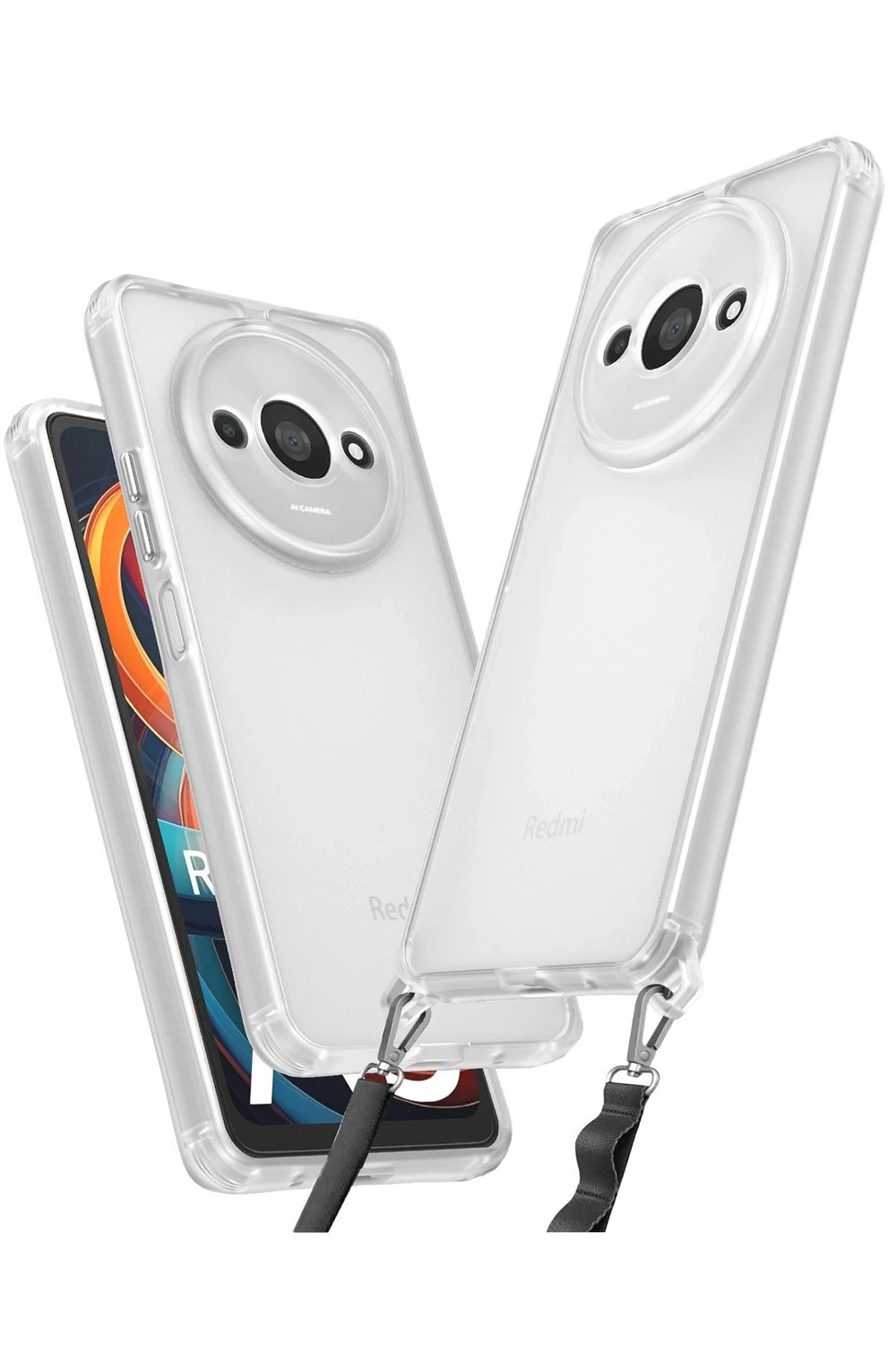 Mey İthalat®   Redmi A3 4G Kılıf Penta Silikon Kılıf - Şeffaf