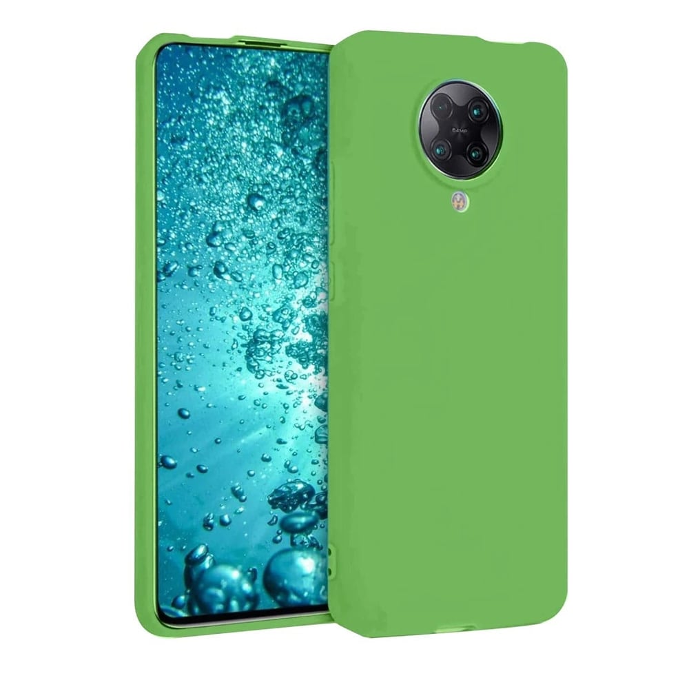 Mey İthalat®   Redmi K30 Pro Kılıf Nano içi Kadife Silikon - Yeşil