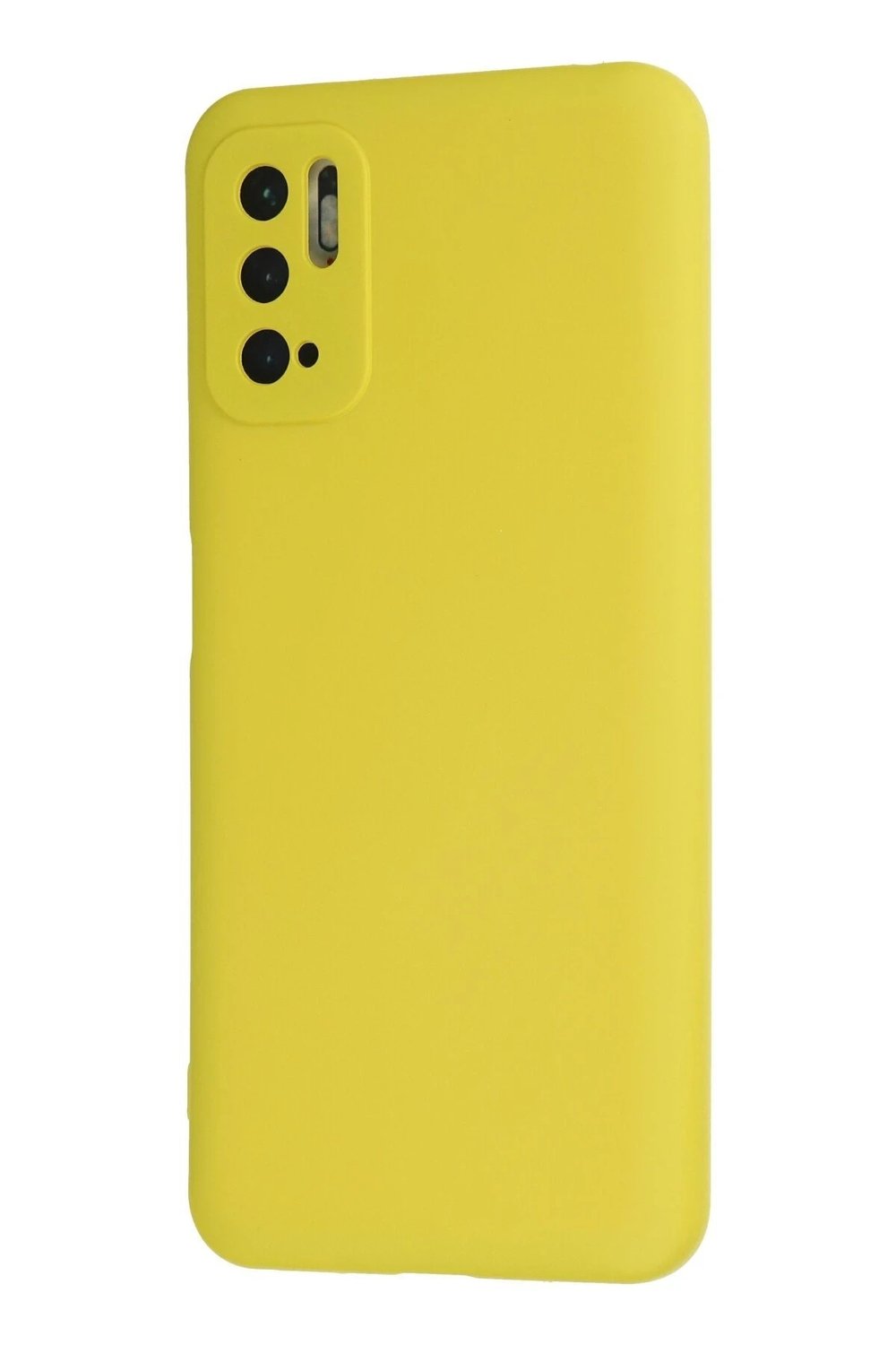Mey İthalat®   Redmi Note 10 5G Kılıf Nano içi Kadife Silikon - Sarı