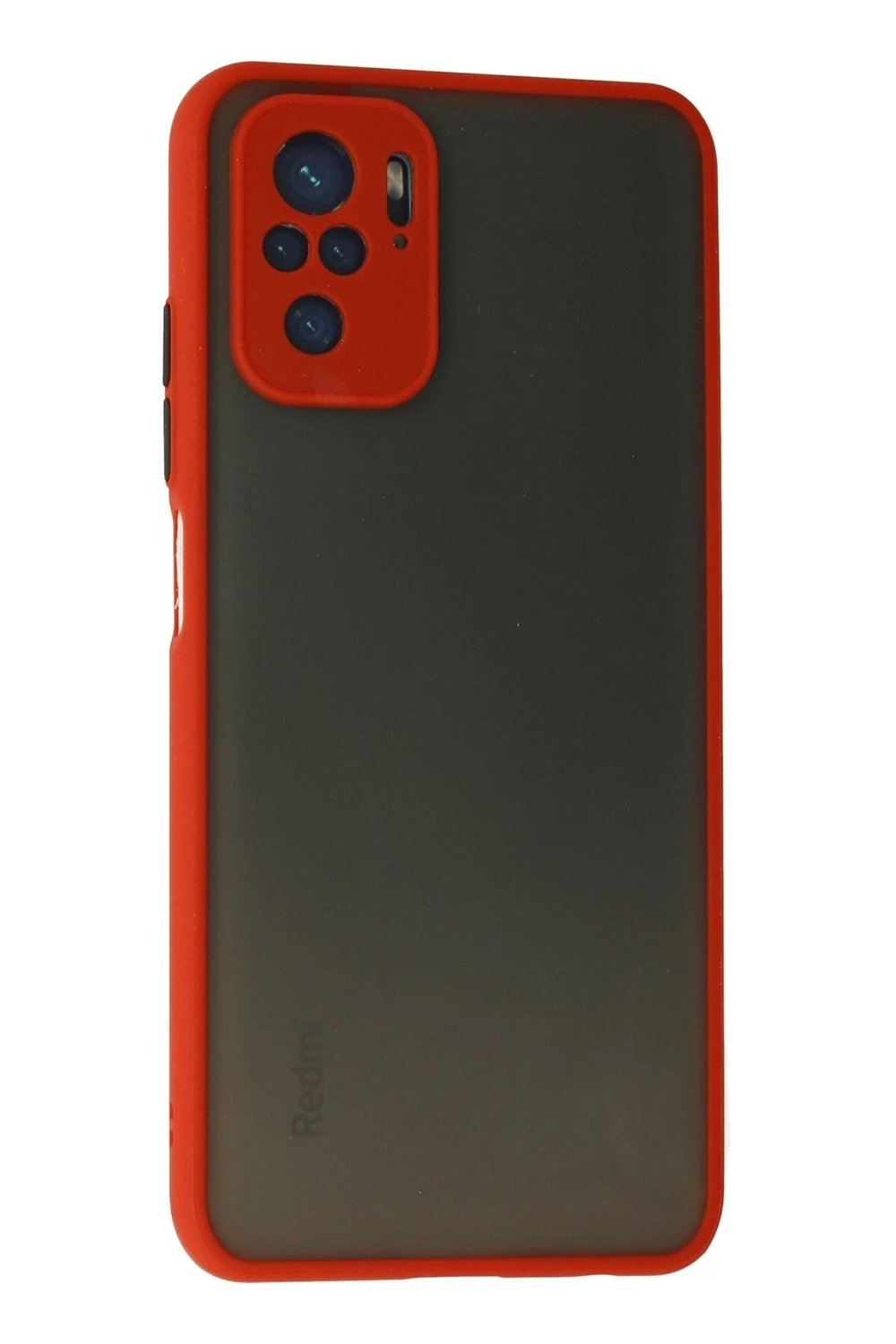 Mey İthalat®   Redmi Note 10 Kılıf Montreal Silikon Kapak - Kırmızı