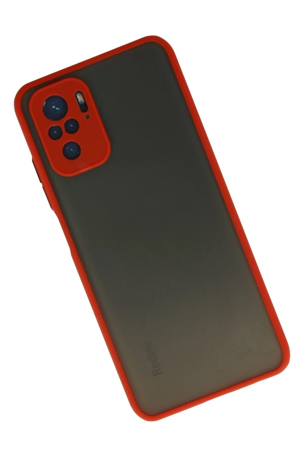 Mey İthalat®   Redmi Note 10 Kılıf Montreal Silikon Kapak - Kırmızı