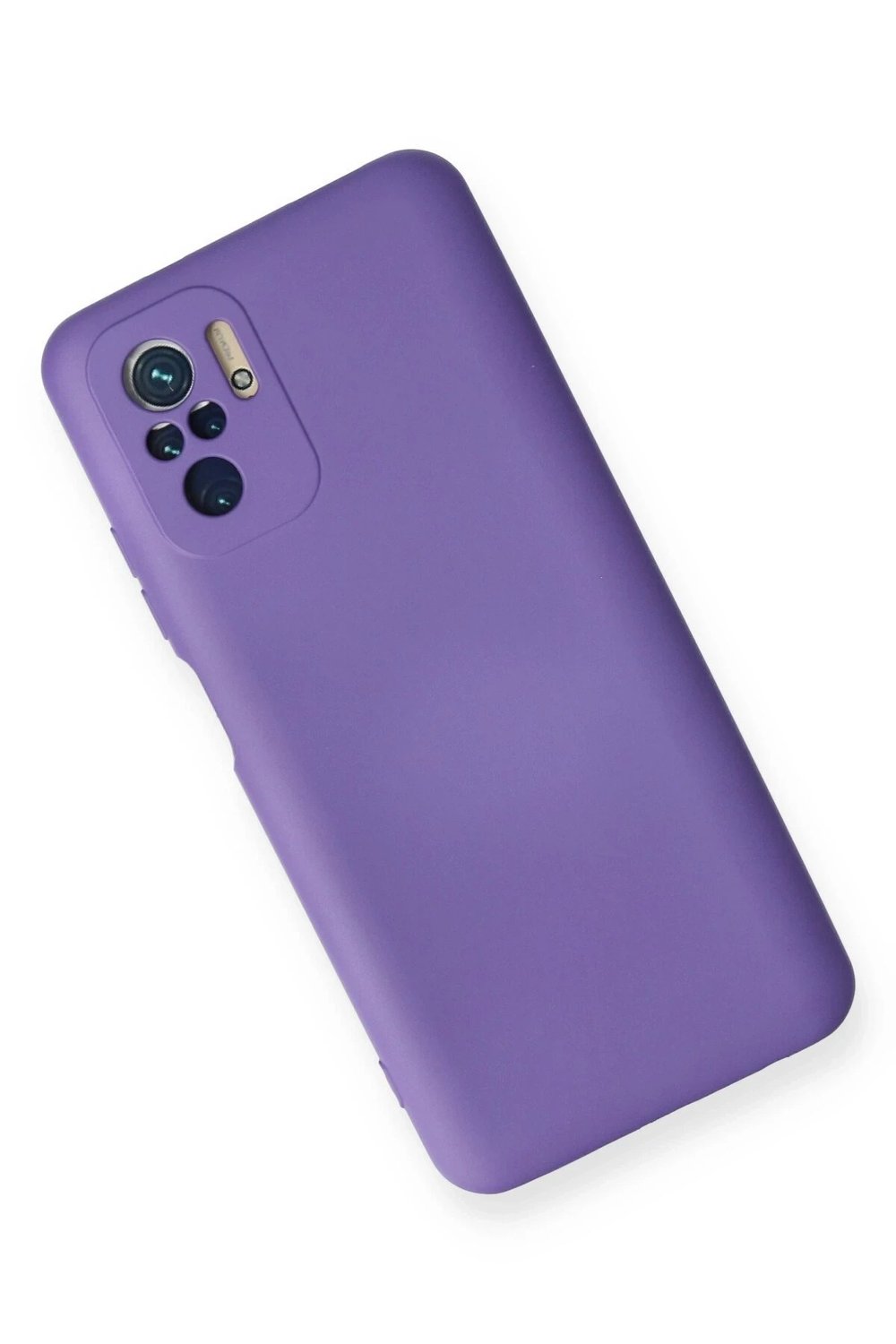 Mey İthalat®   Redmi Note 10 Kılıf Nano içi Kadife Silikon - Mor