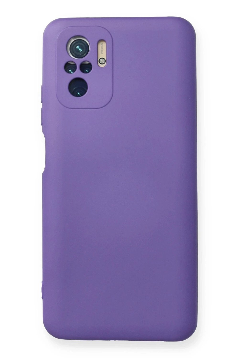 Mey İthalat®   Redmi Note 10 Kılıf Nano içi Kadife Silikon - Mor