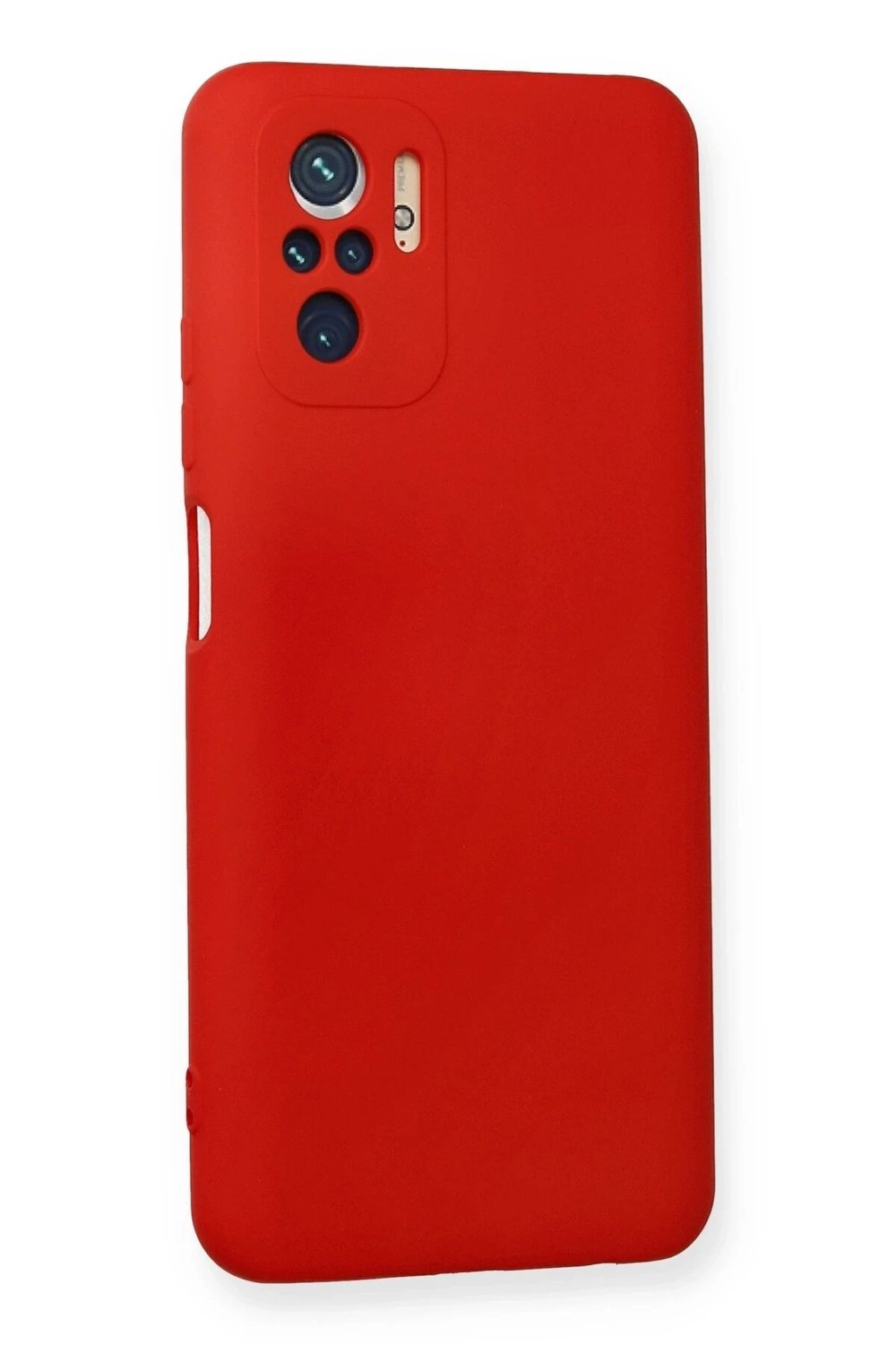 Mey İthalat®   Redmi Note 10 Kılıf Nano içi Kadife Silikon - Kırmızı