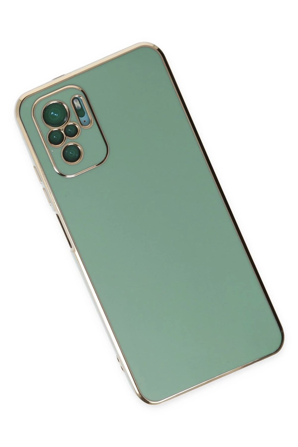 Mey İthalat®   Redmi Note 10 Kılıf Volet Silikon - Açık Yeşil