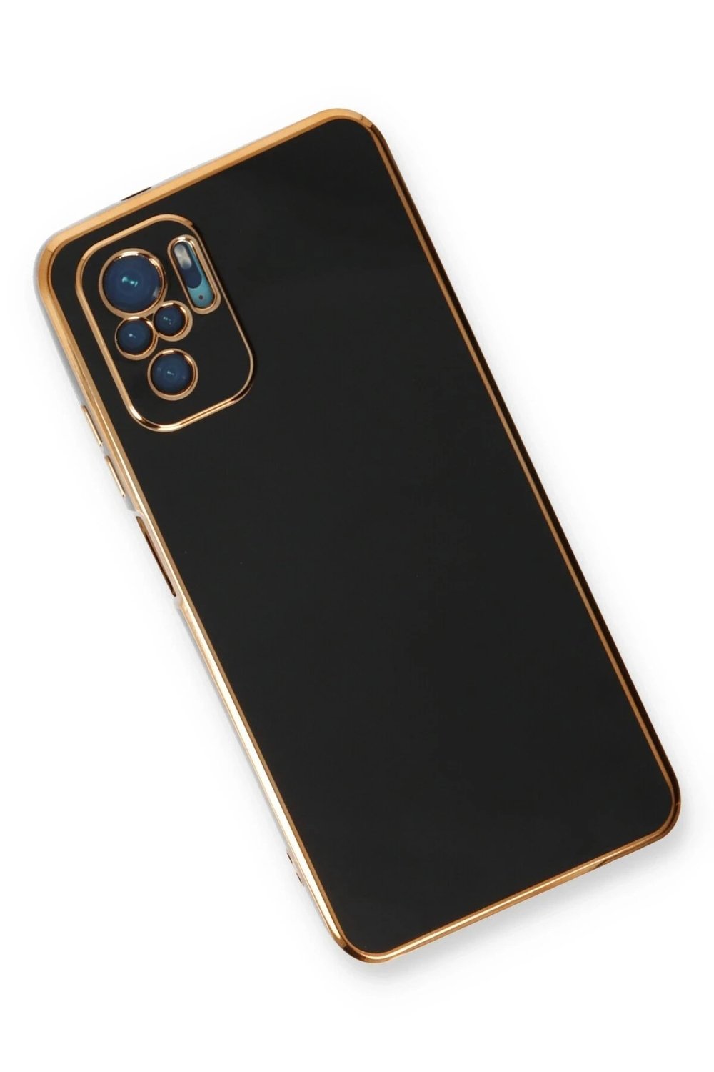 Mey İthalat®   Redmi Note 10 Kılıf Volet Silikon - Siyah