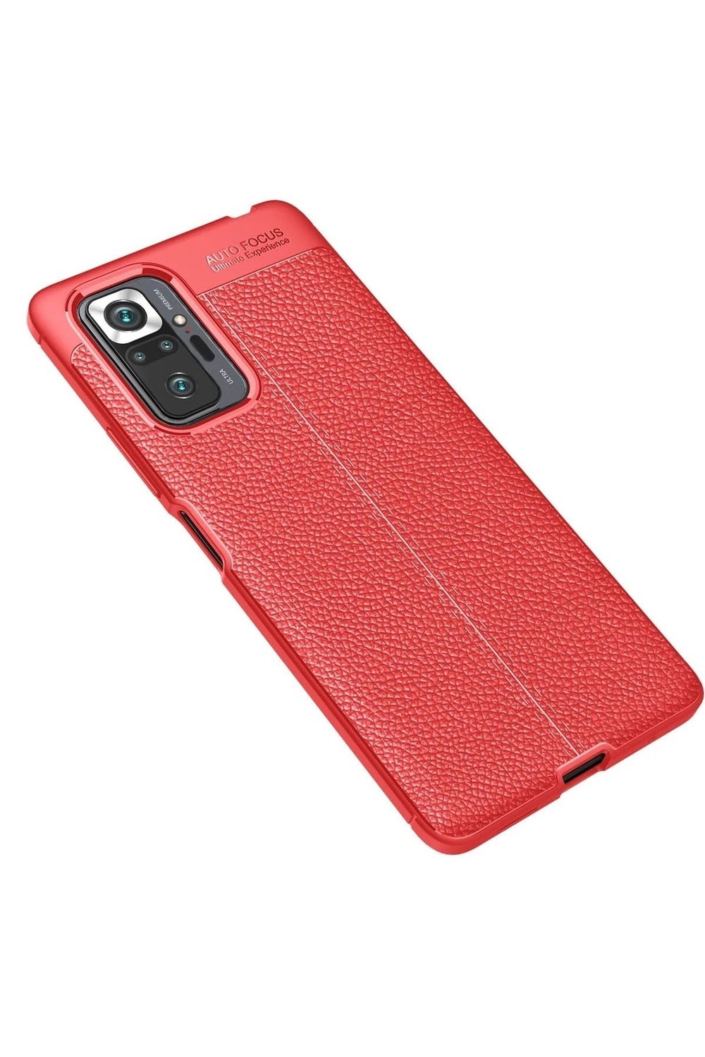 Mey İthalat®   Redmi Note 10 Pro Kılıf Auto Focus Kapak - Kırmızı