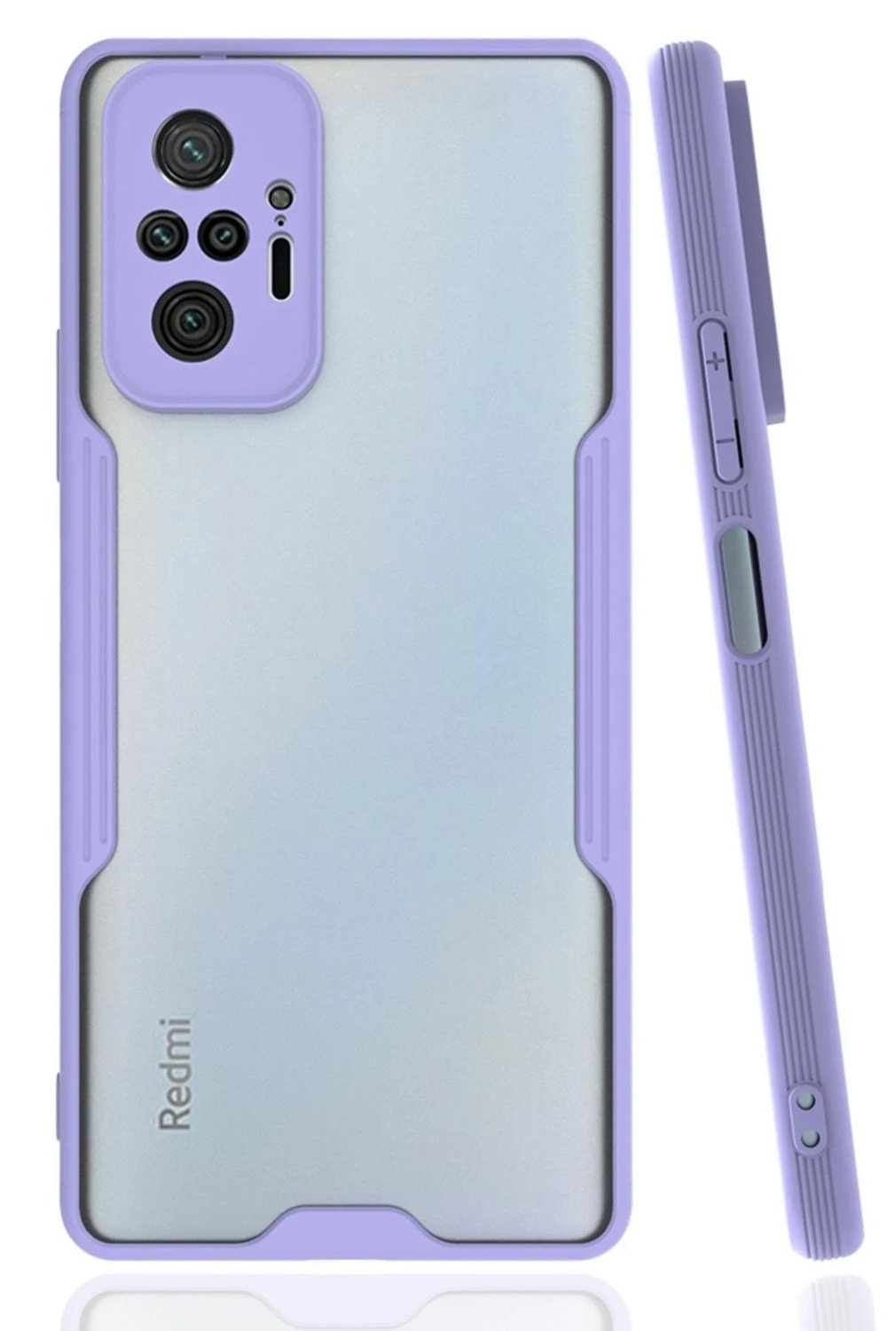 Mey İthalat®   Redmi Note 10 Pro Kılıf Platin Silikon - Lila