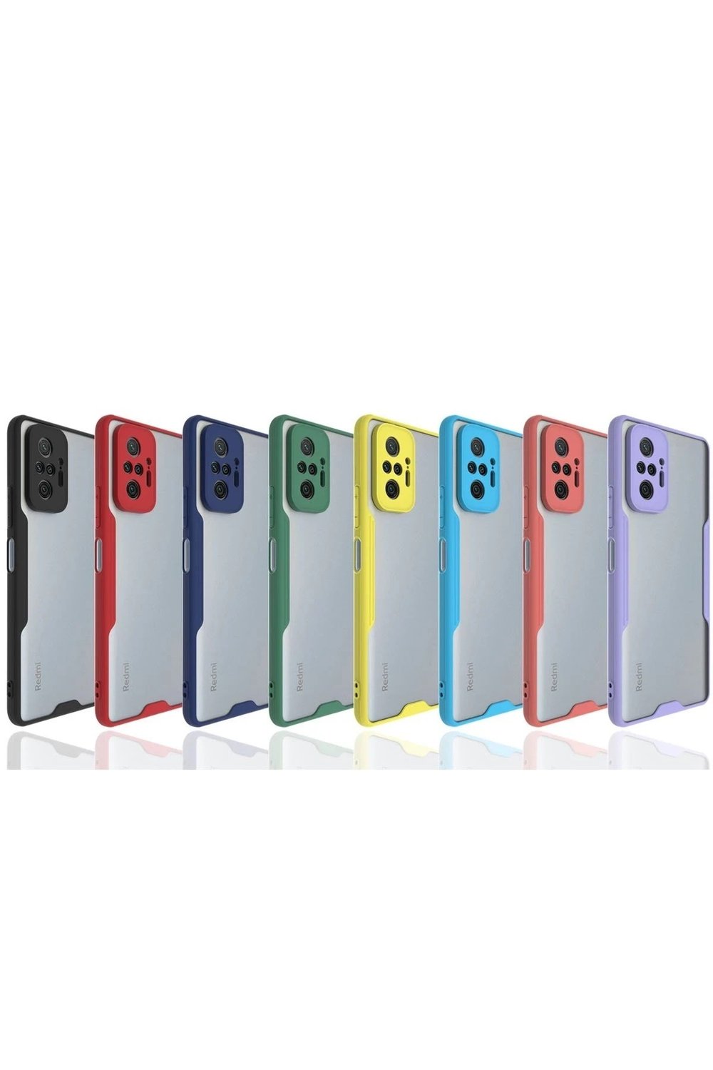 Mey İthalat®   Redmi Note 10 Pro Kılıf Platin Silikon - Mavi