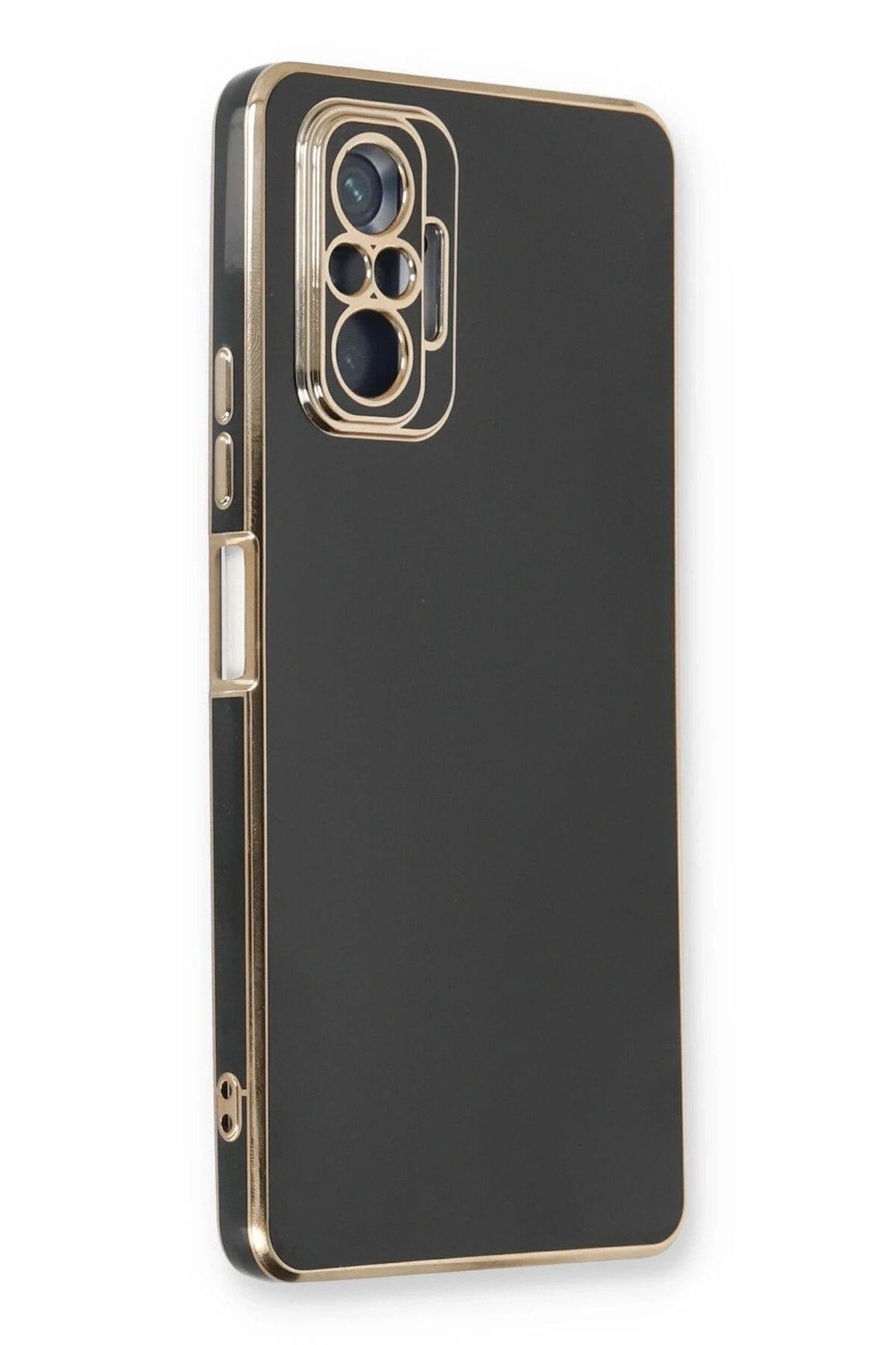 Mey İthalat®   Redmi Note 10 Pro Kılıf Volet Silikon - Siyah
