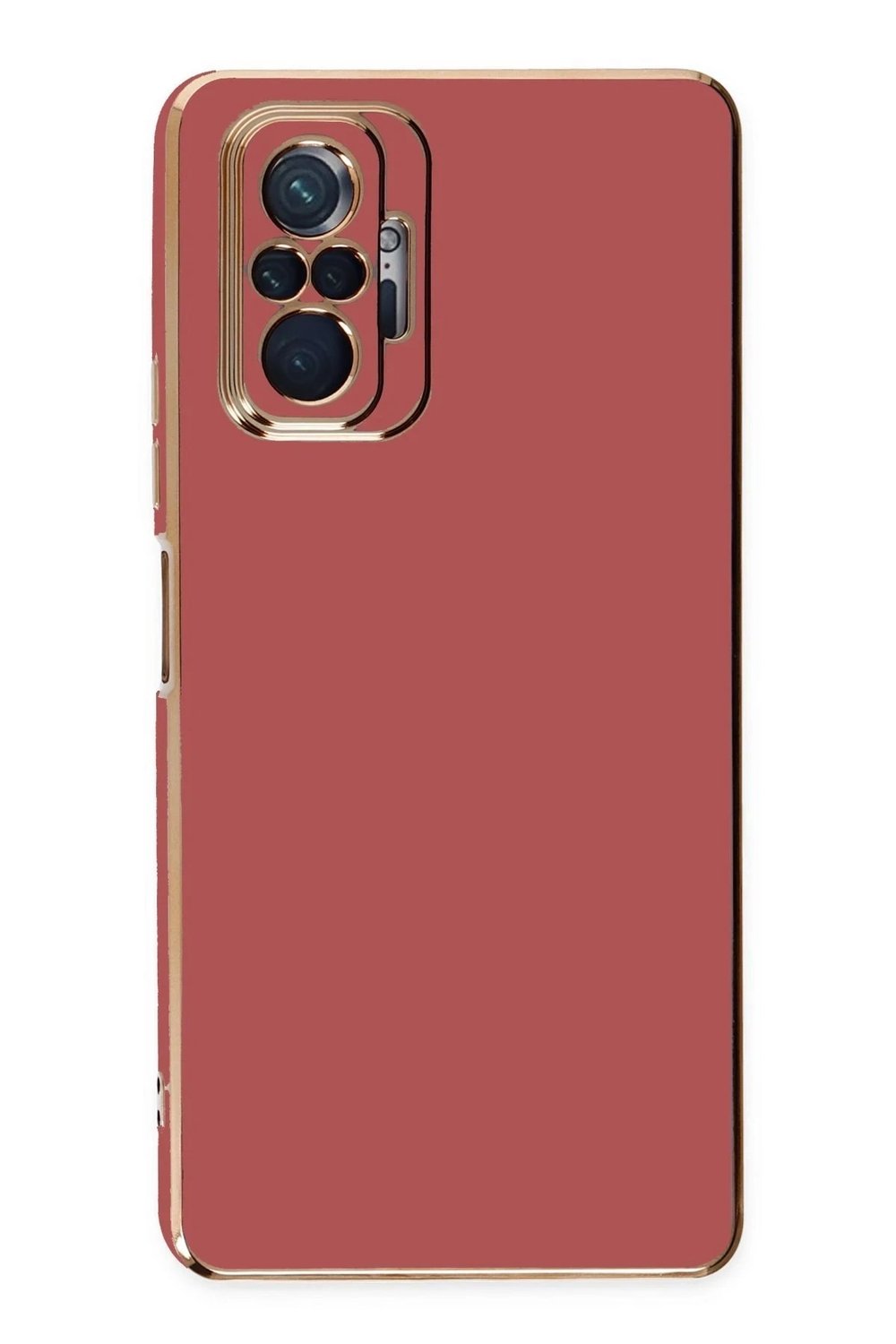 Mey İthalat®   Redmi Note 10 Pro Kılıf Volet Silikon - Kırmızı
