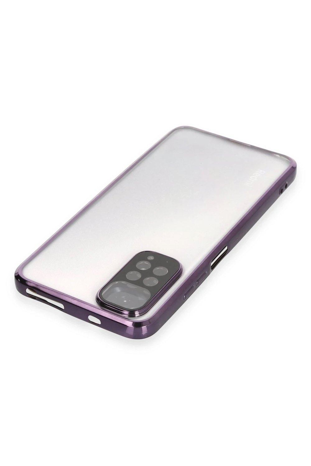 Mey İthalat®   Redmi Note 11 Kılıf  Lensli Silikon - Mor