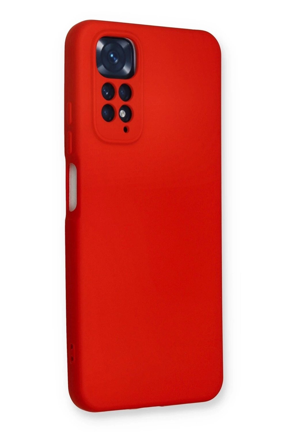 Mey İthalat®   Redmi Note 11 Kılıf Nano içi Kadife Silikon - Kırmızı