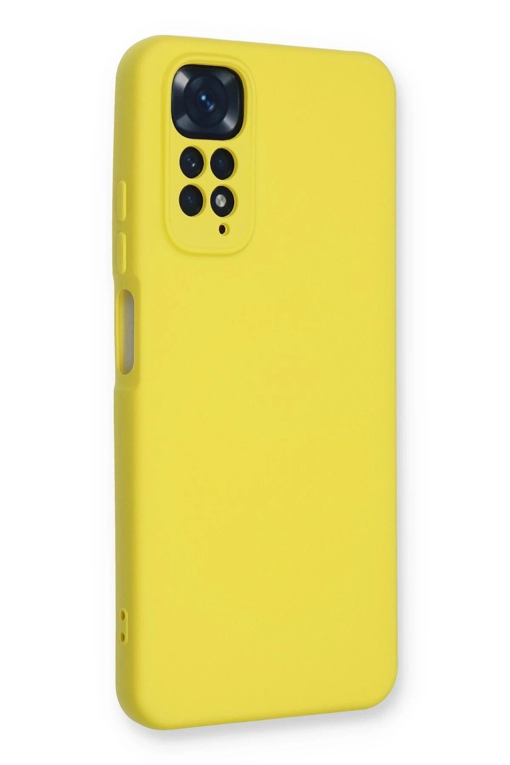 Mey İthalat®   Redmi Note 11 Kılıf Nano içi Kadife Silikon - Sarı