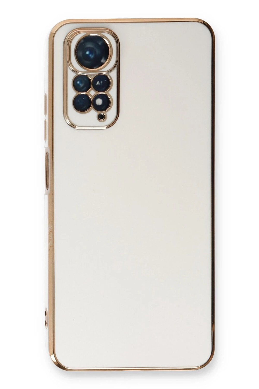 Mey İthalat®   Redmi Note 11 Kılıf Volet Silikon - Beyaz