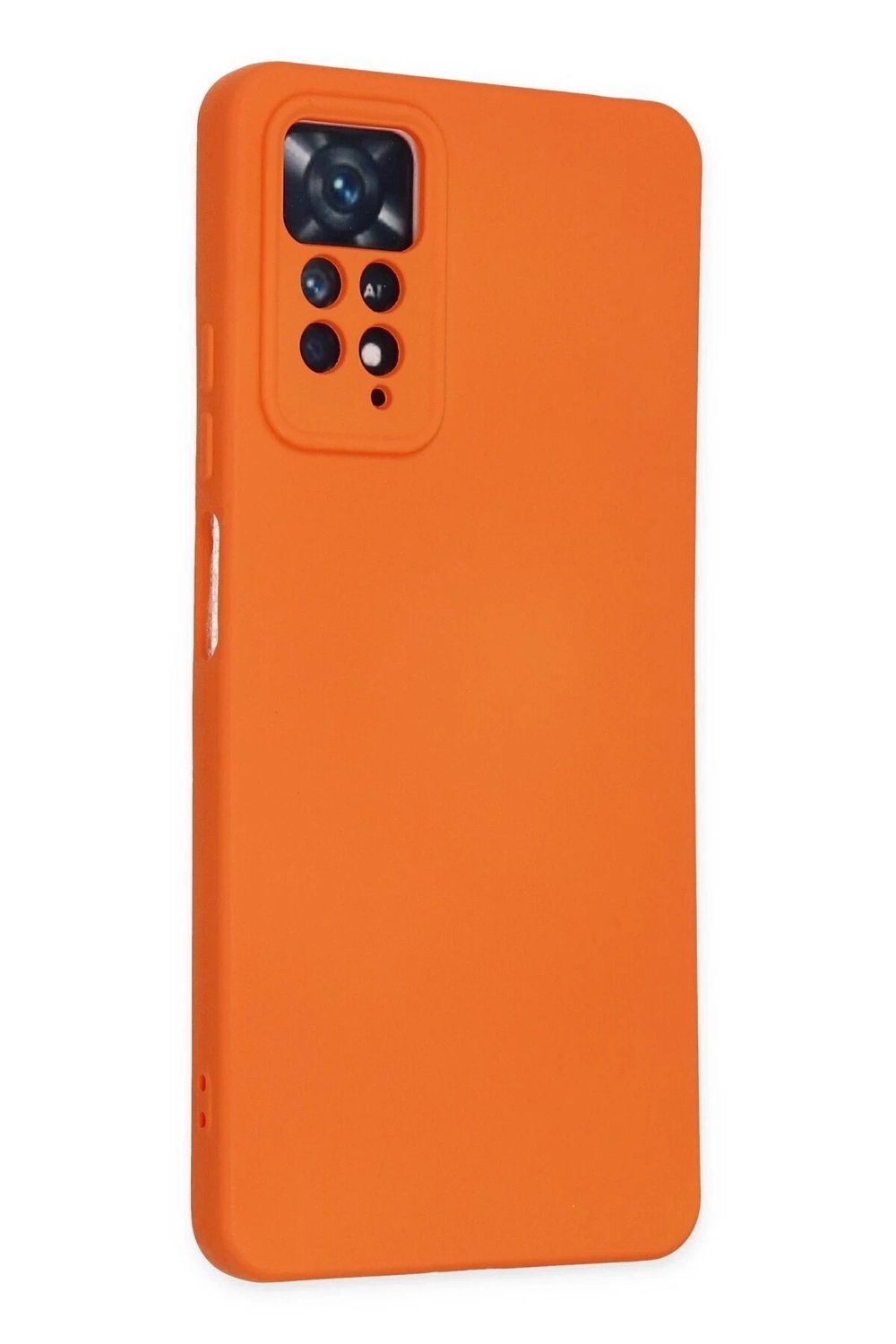 Mey İthalat®   Redmi Note 11 Pro Kılıf Nano içi Kadife Silikon - Turuncu