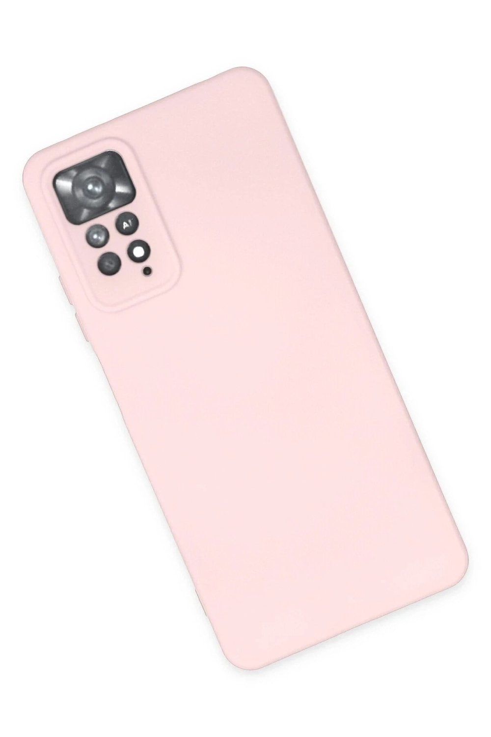 Mey İthalat®   Redmi Note 11 Pro Kılıf Nano içi Kadife Silikon - Pudra