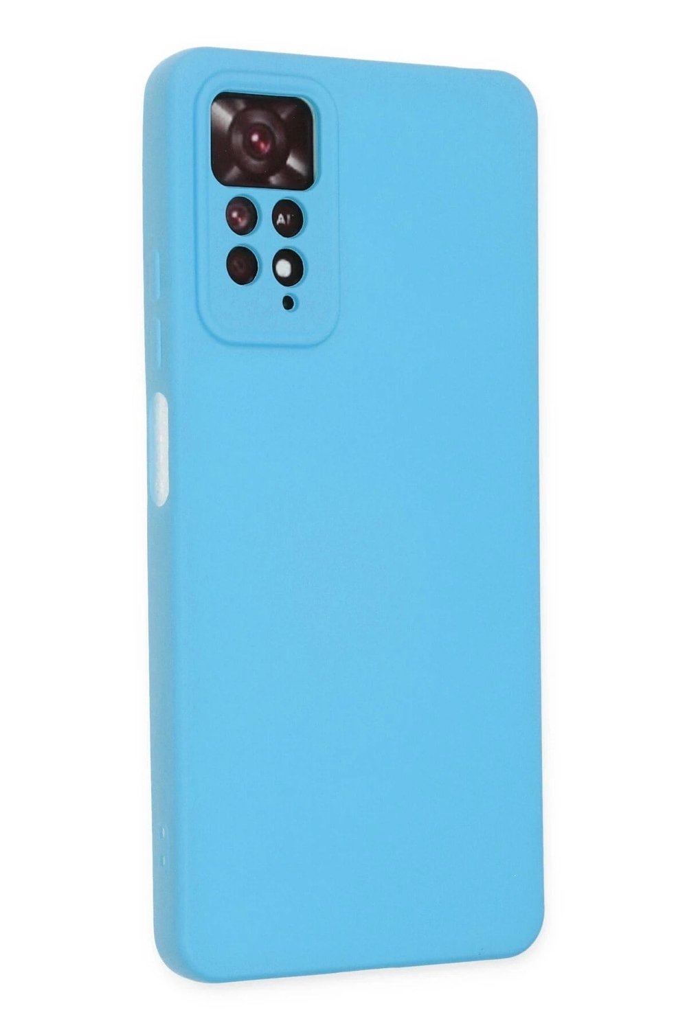 Mey İthalat®   Redmi Note 11 Pro Kılıf Nano içi Kadife Silikon - Mavi