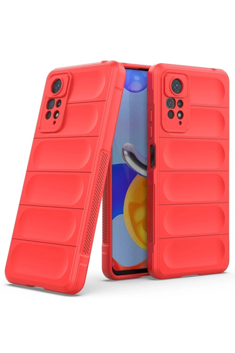 Mey İthalat®   Redmi Note 11 Pro Kılıf Optimum Silikon - Kırmızı