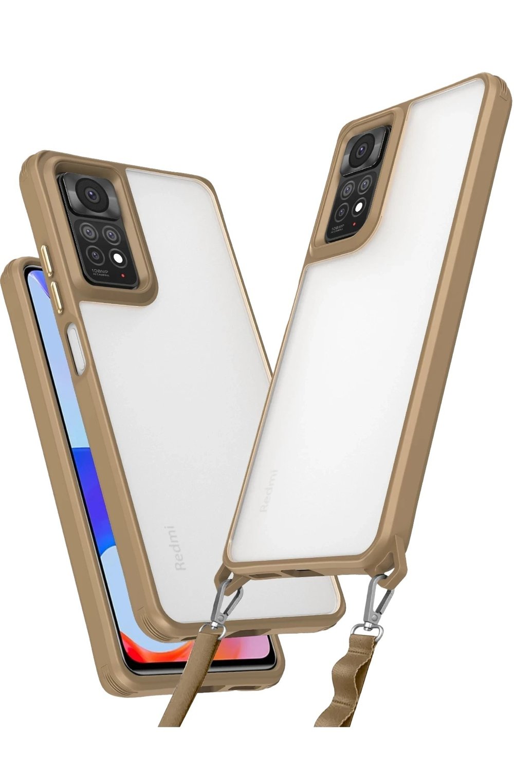 Mey İthalat®   Redmi Note 11 Pro Kılıf Penta Silikon Kılıf - Çöl Titanyum