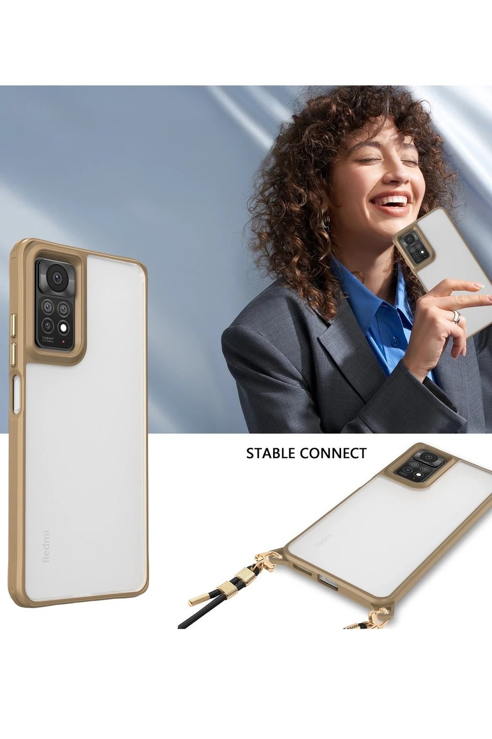 Mey İthalat®   Redmi Note 11 Pro Kılıf Penta Silikon Kılıf - Çöl Titanyum