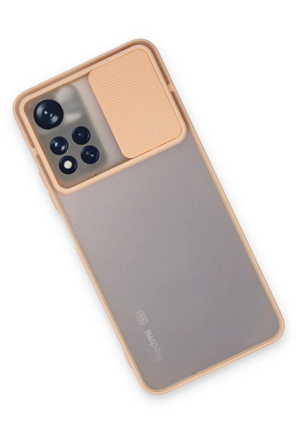 Mey İthalat®   Redmi Note 11 Pro Plus 5G Kılıf Palm Buzlu Kamera Sürgülü Silikon - Pembe