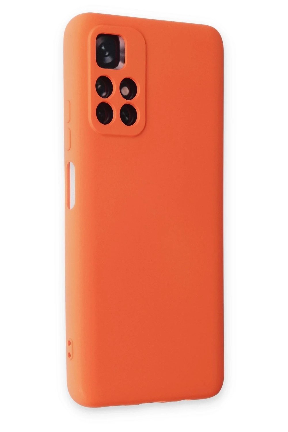 Mey İthalat®   Redmi Note 11T Kılıf Nano içi Kadife Silikon - Turuncu