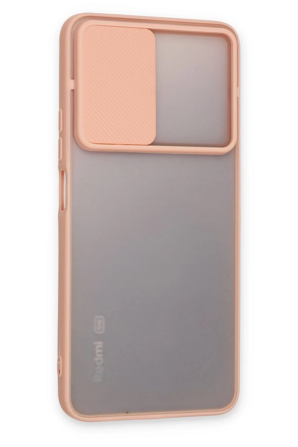 Mey İthalat®   Redmi Note 11T Kılıf Palm Buzlu Kamera Sürgülü Silikon - Pembe