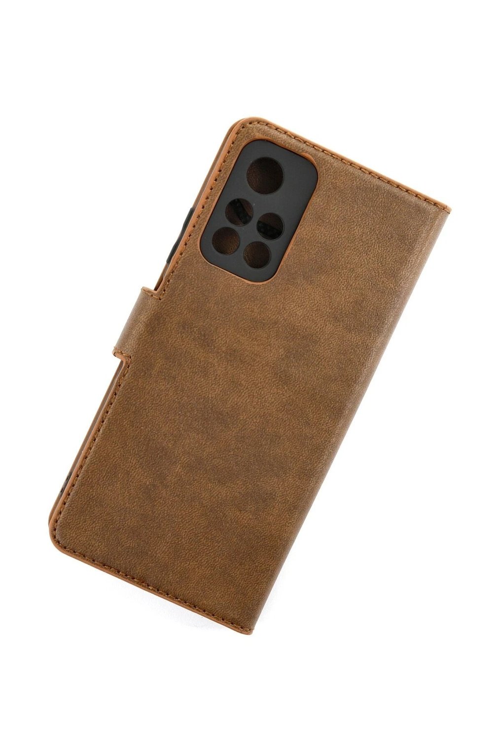 Mey İthalat®   Redmi Note 11T Kılıf Trend S Plus Kapaklı Kılıf - Taba