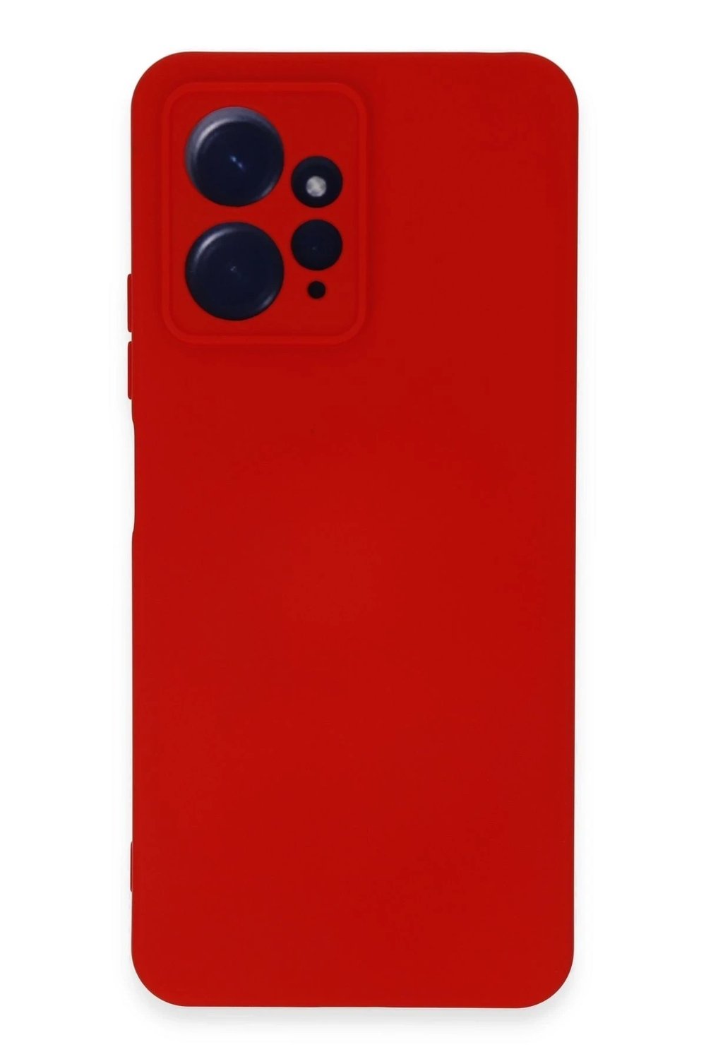 Mey İthalat®   Redmi Note 12 4G Kılıf Nano içi Kadife Silikon - Kırmızı
