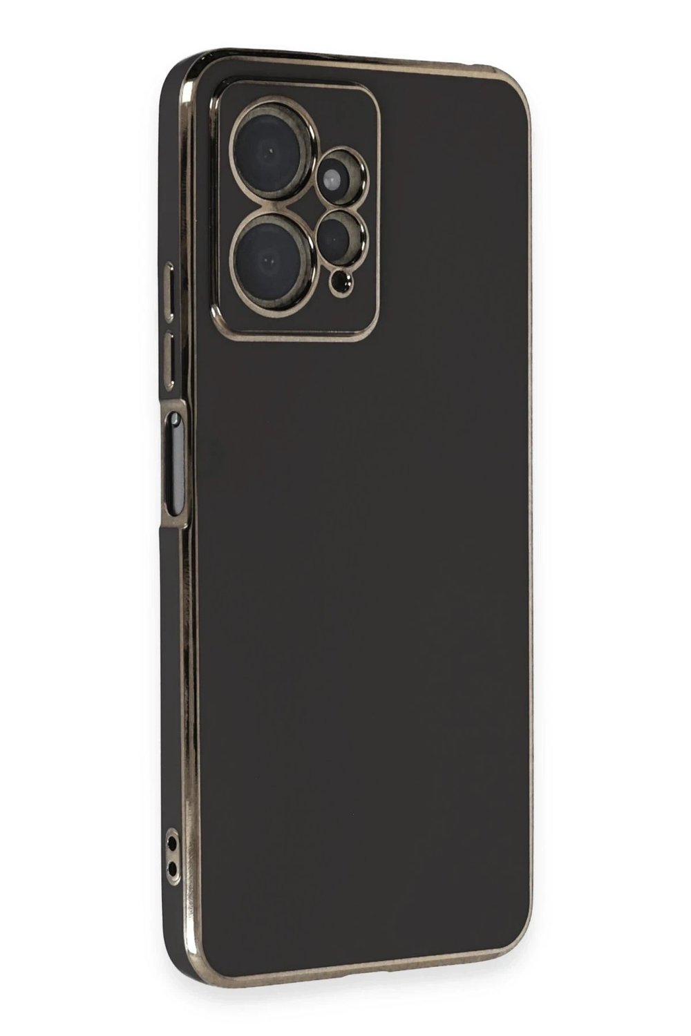 Mey İthalat®   Redmi Note 12 4G Kılıf Volet Silikon - Siyah