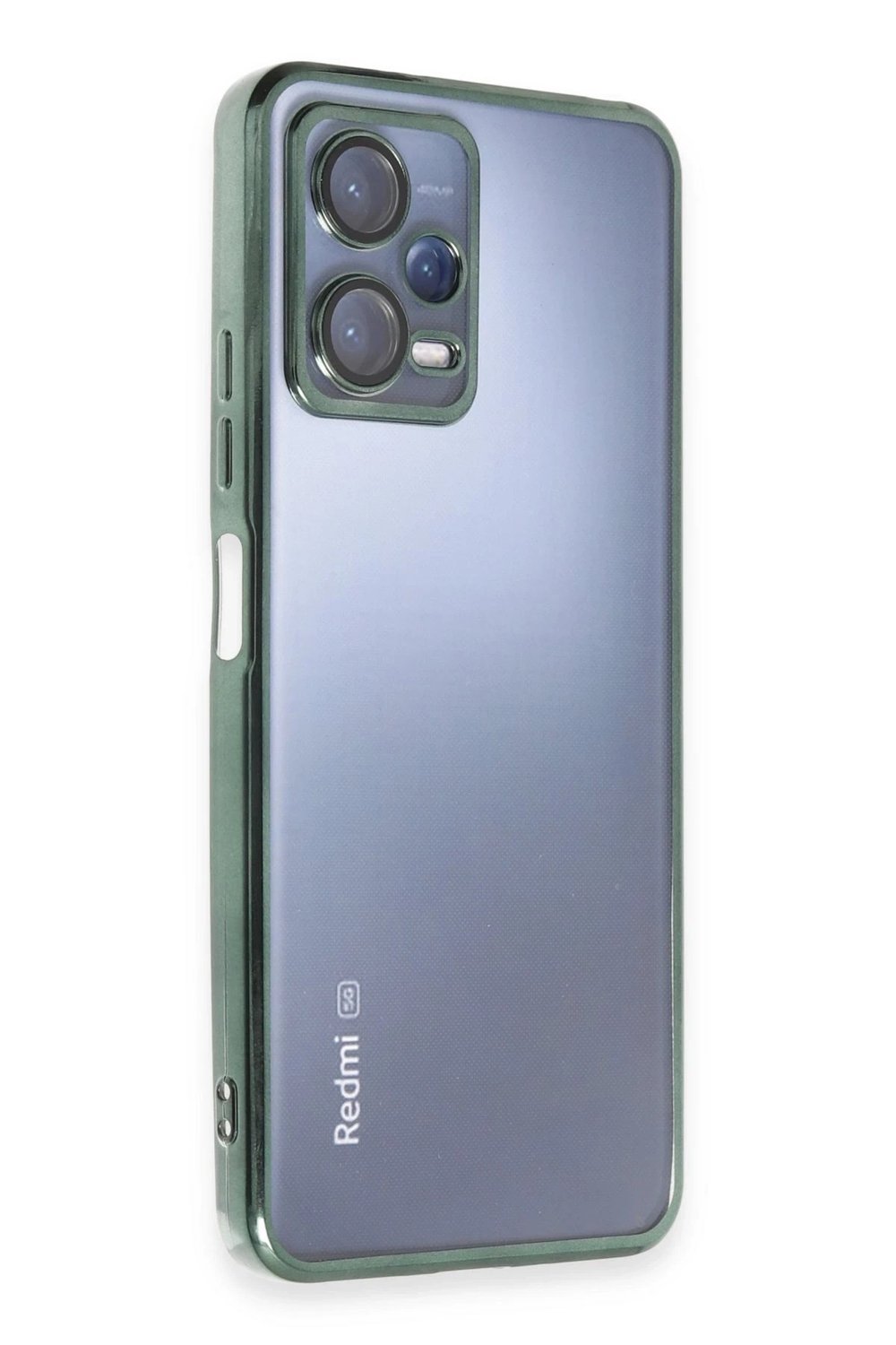 Mey İthalat®   Redmi Note 12 5G Kılıf  Lensli Silikon - Yeşil