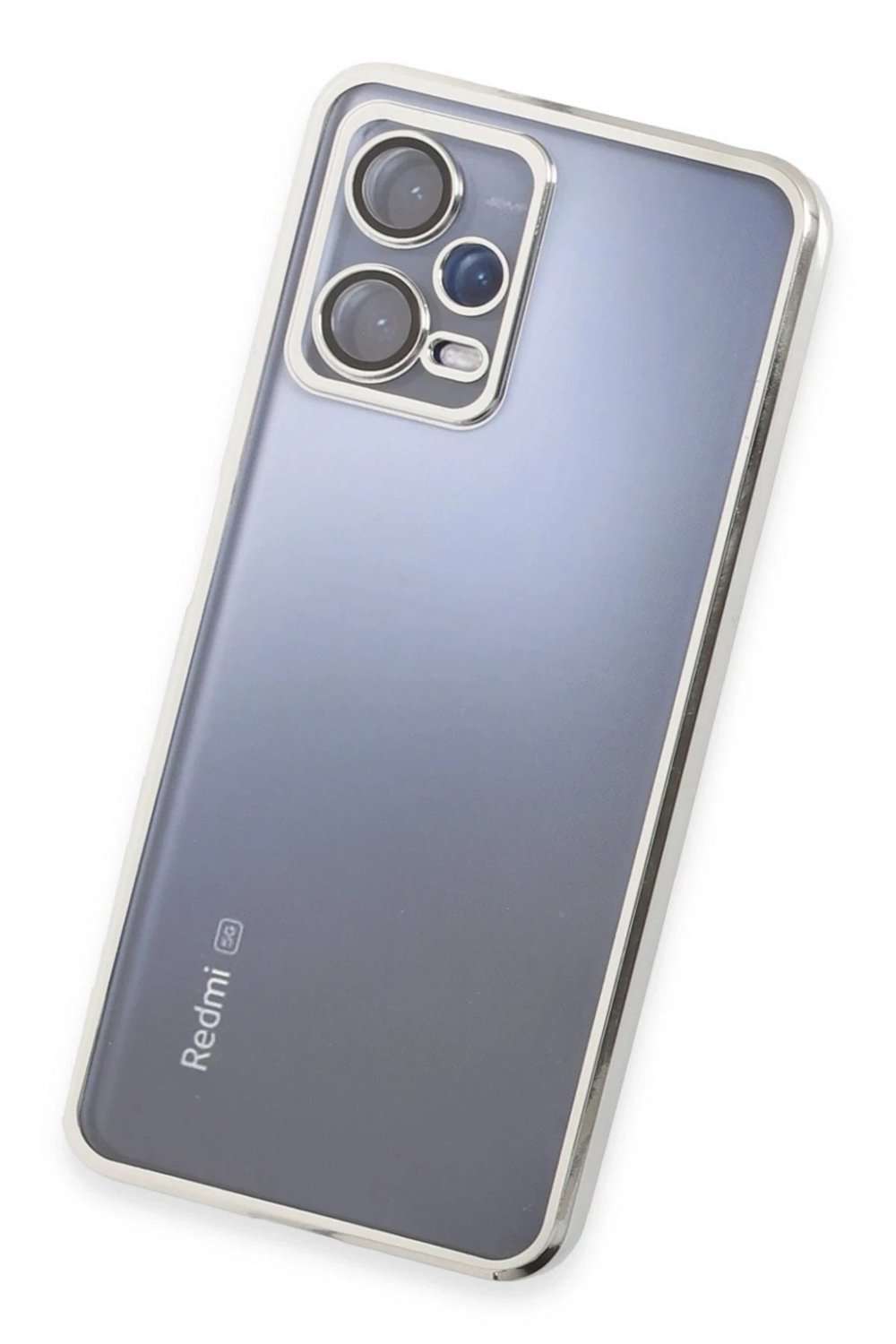 Mey İthalat®   Redmi Note 12 5G Kılıf  Lensli Silikon - Gold