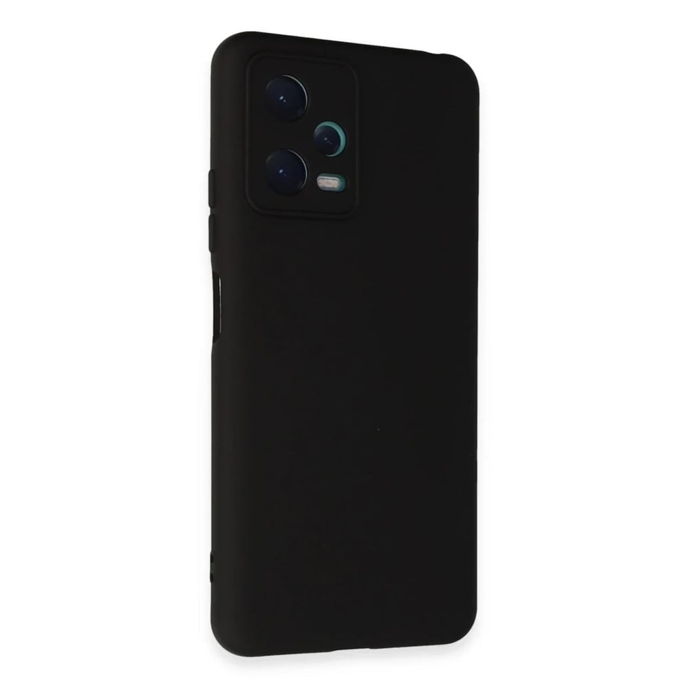 Mey İthalat®   Redmi Note 12 5G Kılıf Nano içi Kadife Silikon - Siyah