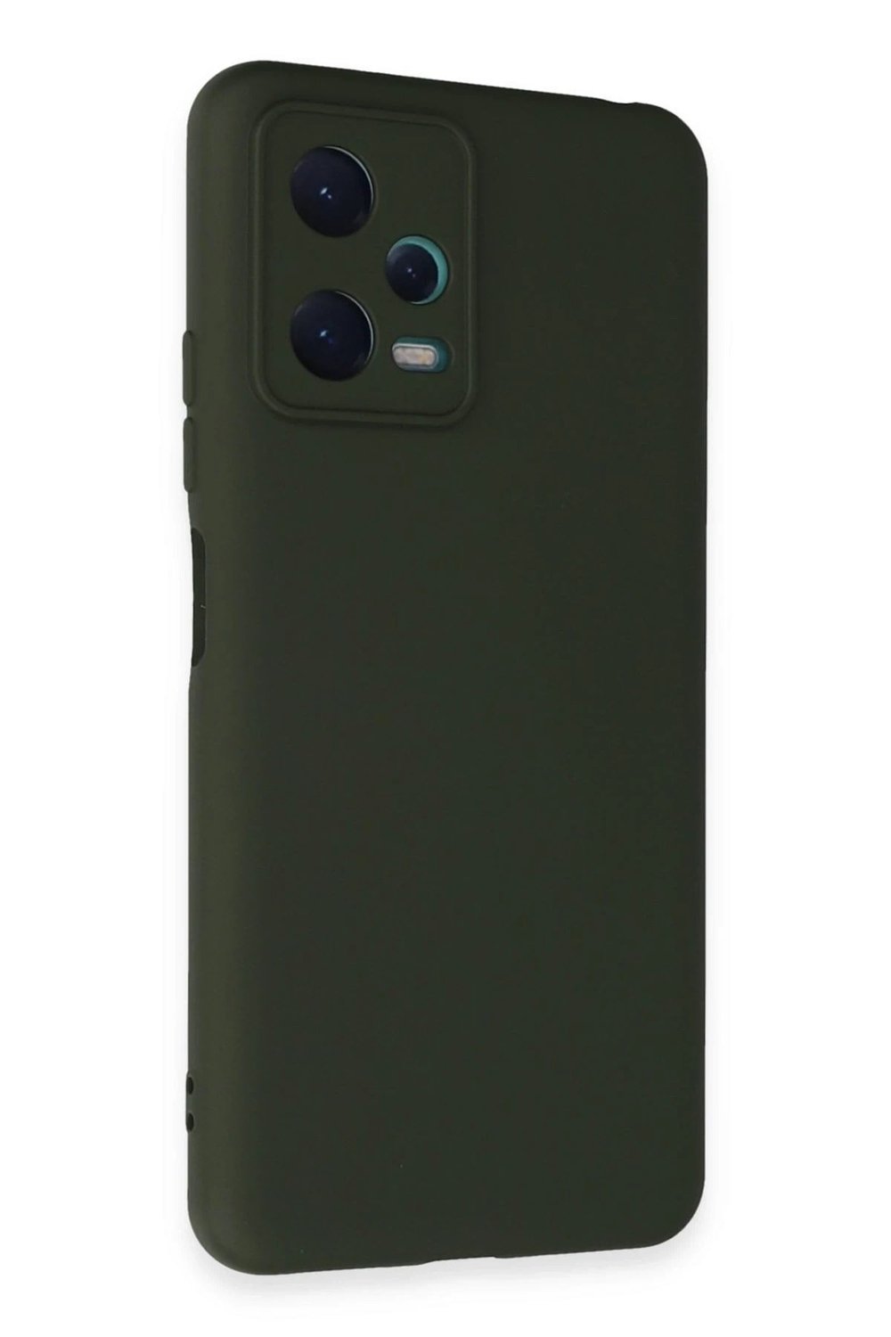 Mey İthalat®   Redmi Note 12 5G Kılıf Nano içi Kadife Silikon - Koyu Yeşil