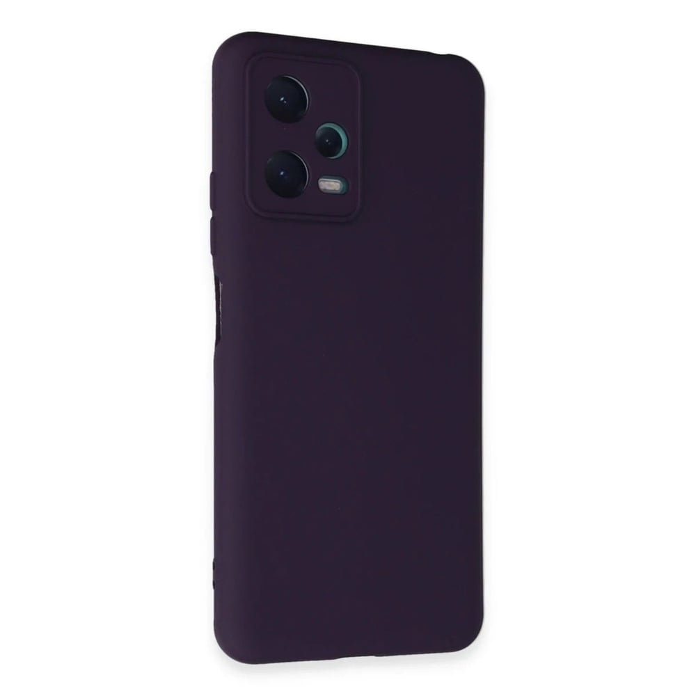 Mey İthalat®   Redmi Note 12 5G Kılıf Nano içi Kadife Silikon - Mor